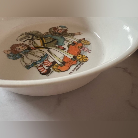 Vintage 1969 Raggedy Ann Bowl & Plate Set - Picture 5 of 5